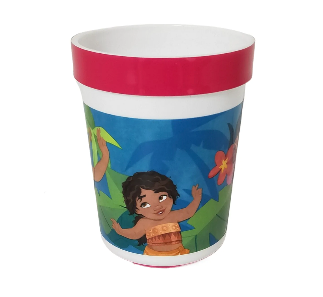 Vaso Melamina Antideslizante Moana Princesas