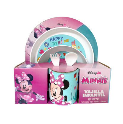 Set Vajilleria 5 Piezas Minnie