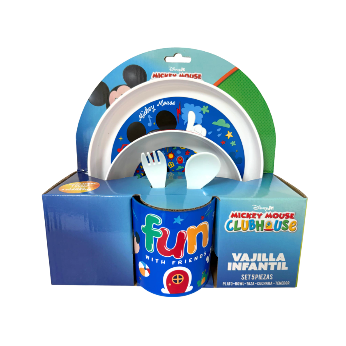 Set Vajilleria 5 Piezas Mickey