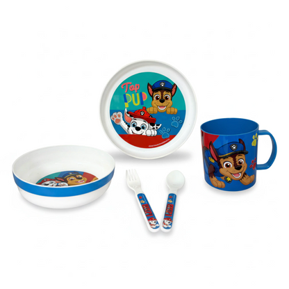 Set Vajilleria 5 Piezas Paw Patrol