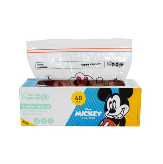 Bolsa Sandwich Mickey 40 Unidades