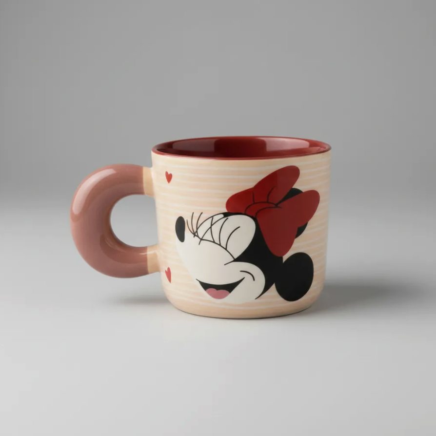 Tazon Macchiato Minnie Kiss 380ml Disney Dia de los Enamorados Valentin