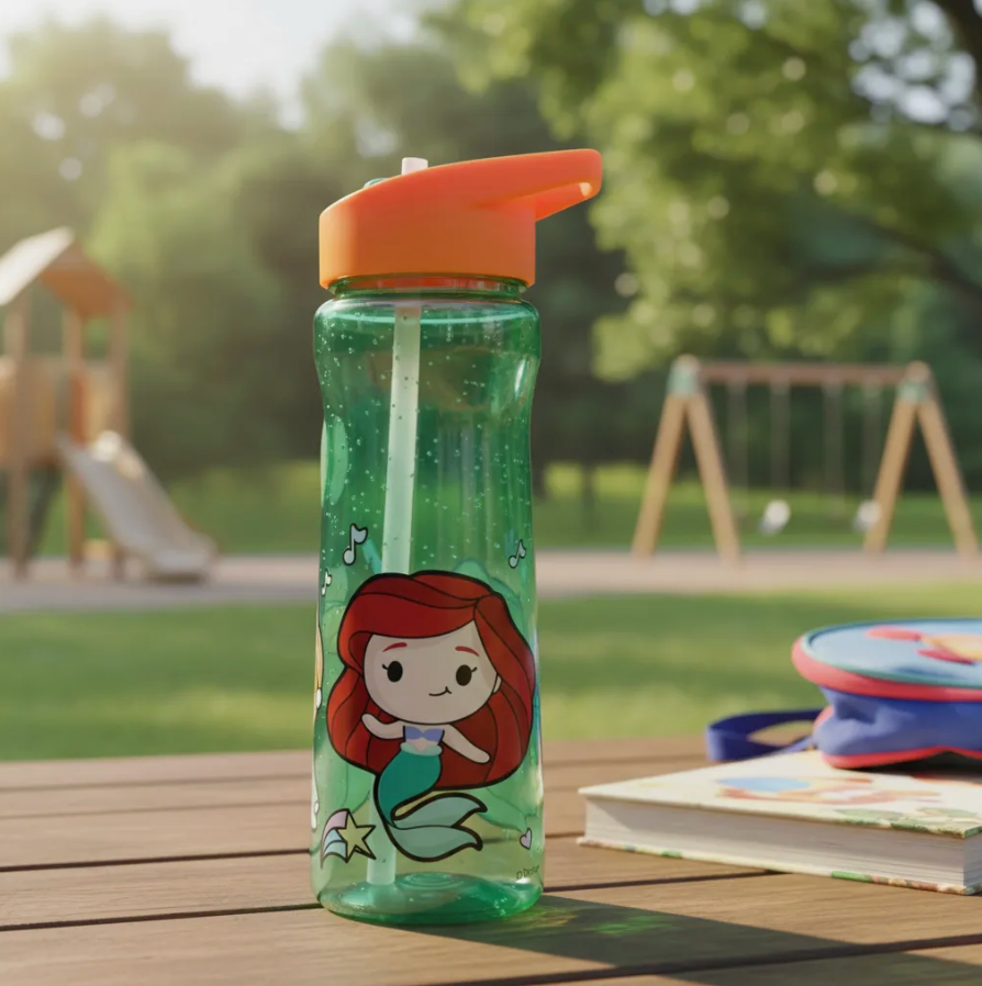 Botella Curva Princesas 600ml