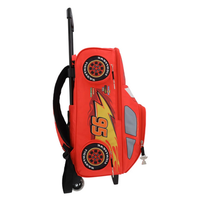 Mochila Cars Infantil 3D con Ruedas