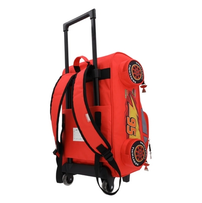Mochila Cars Infantil 3D con Ruedas