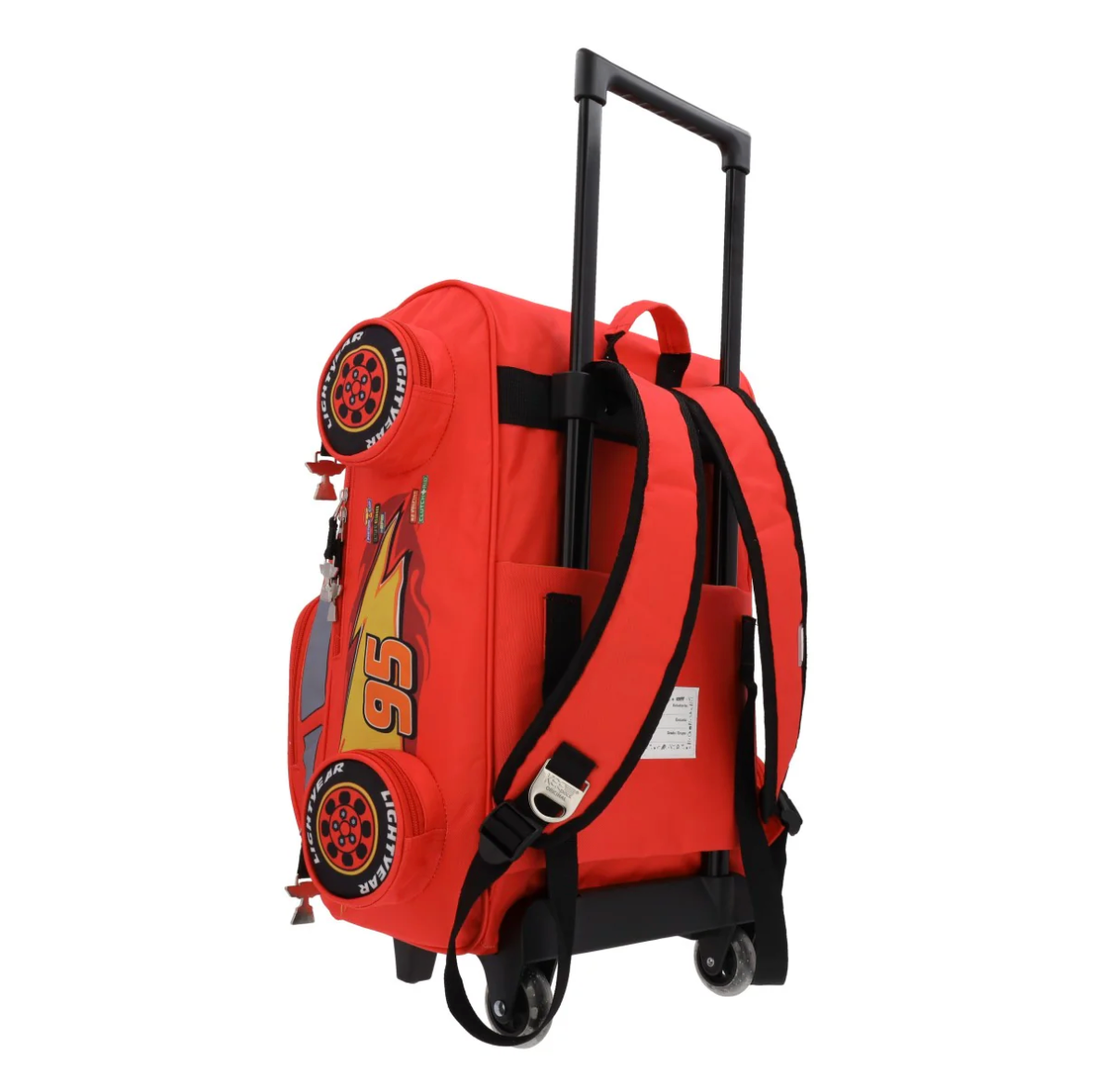 Mochila Cars Infantil 3D con Ruedas