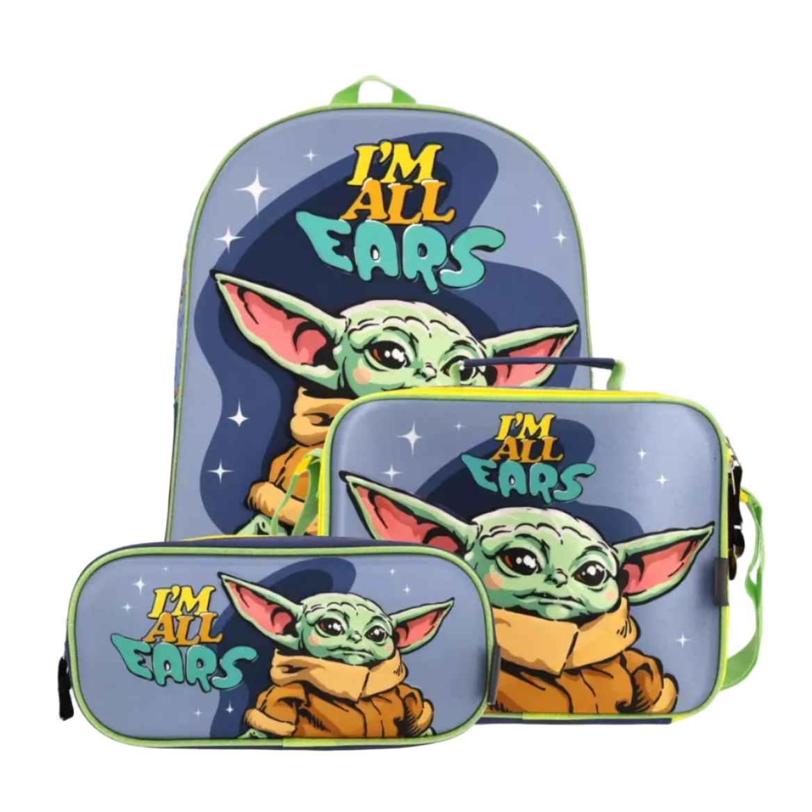 Set Escolar Star Wars Infantil Mochila + Lonchera + Estuche