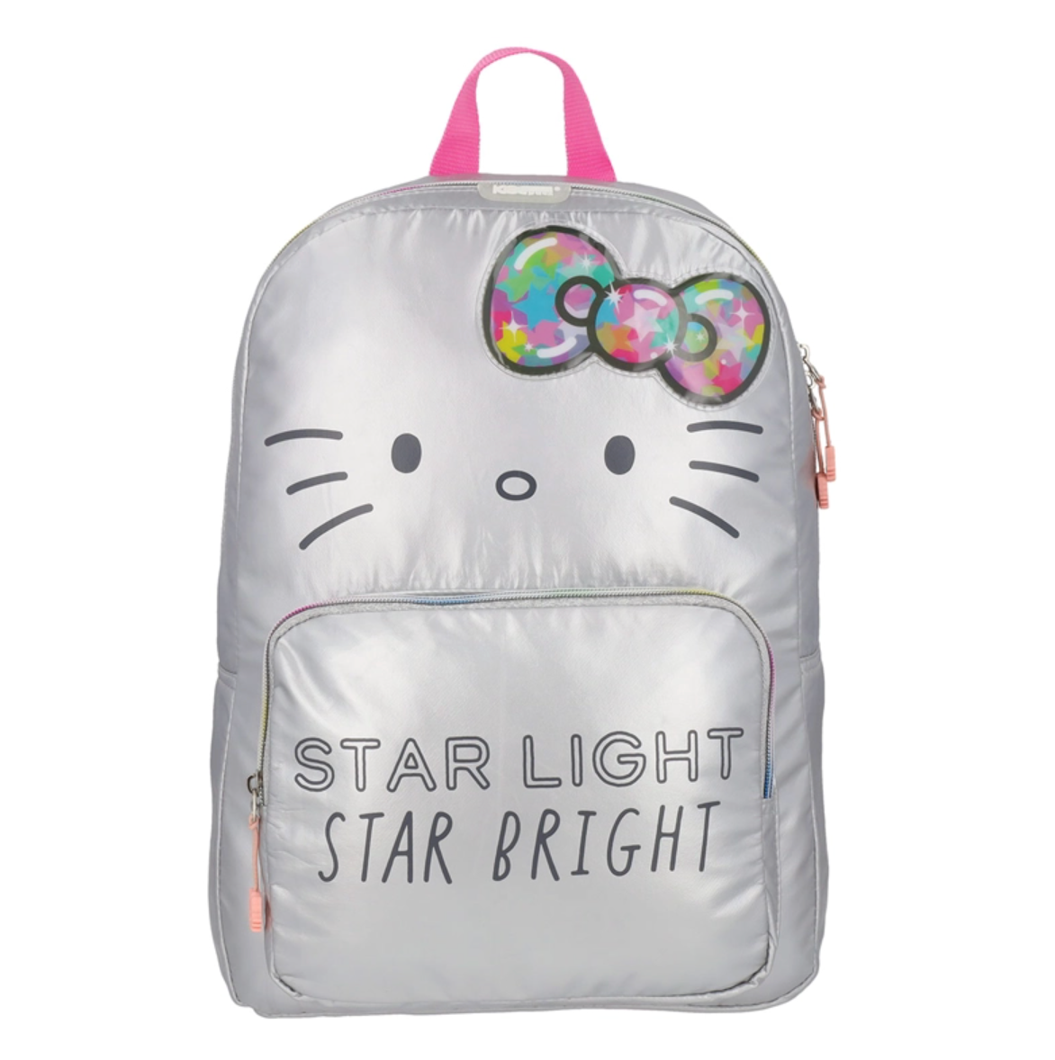 Mochila Hello Kitty Juvenil Metalizada