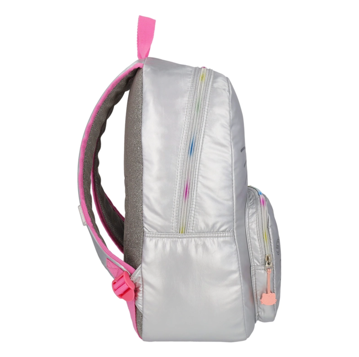 Mochila Hello Kitty Juvenil Metalizada