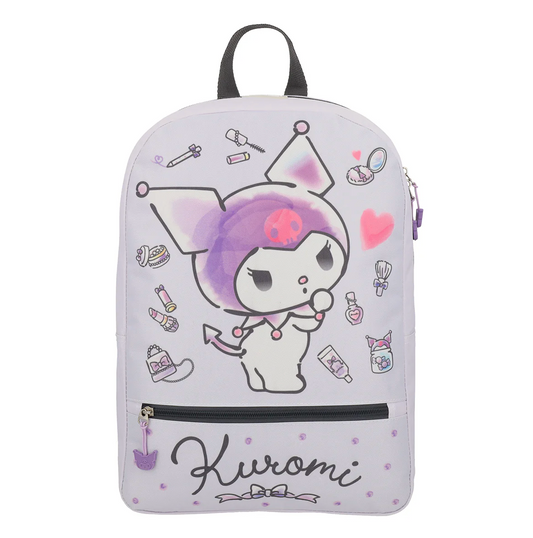 Mochila Kuromi Juvenil Gris