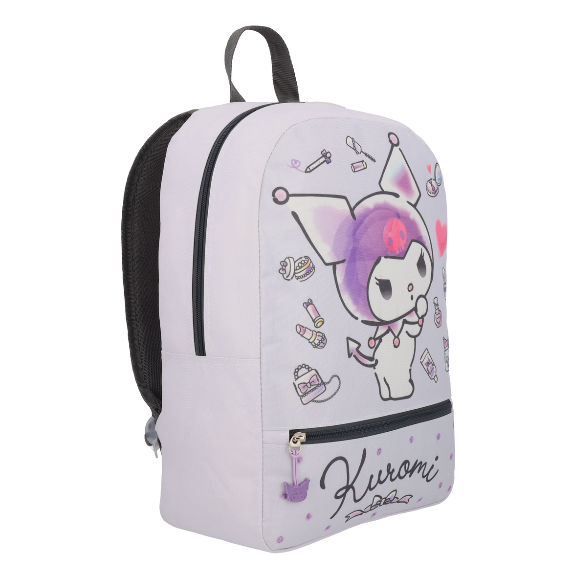 Mochila Kuromi Juvenil Gris