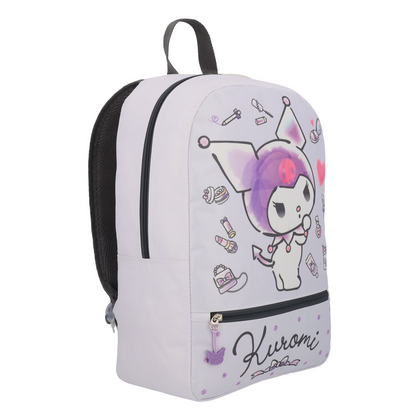 Mochila Kuromi Juvenil Gris