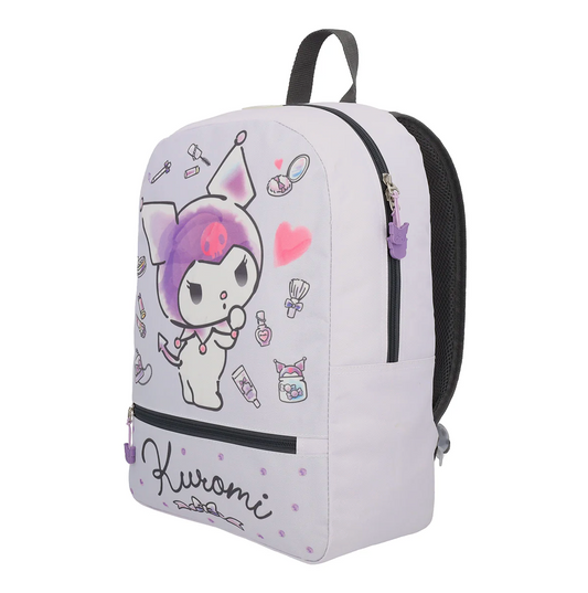 Mochila Kuromi Juvenil Gris
