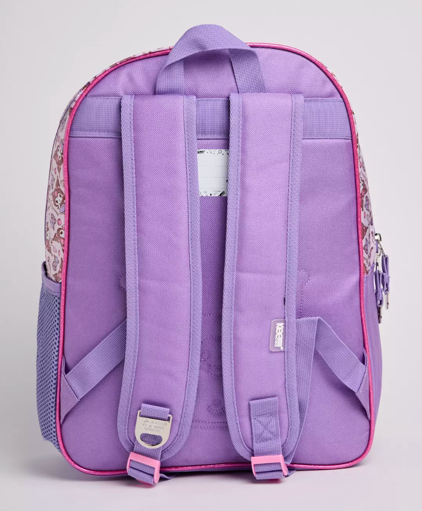 Set Escolar Kuromi Infantil Mochila + Lonchera + Estuche