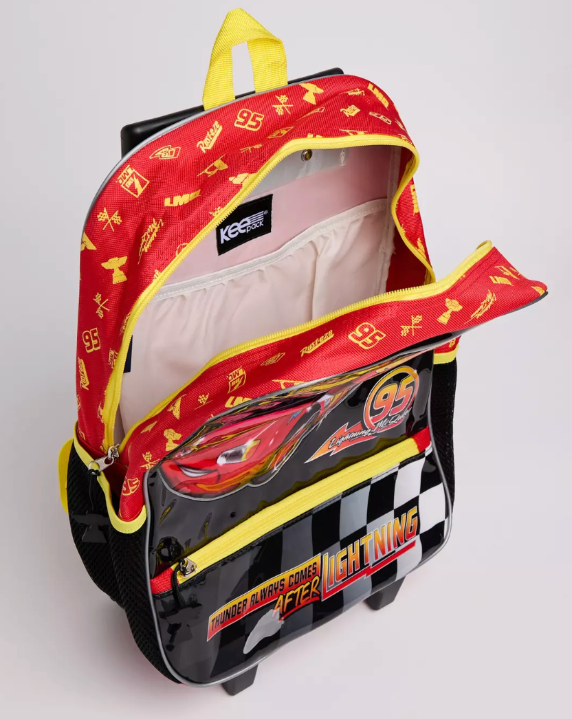 Pack Escolar Mochila con Ruedas Cars Infantil