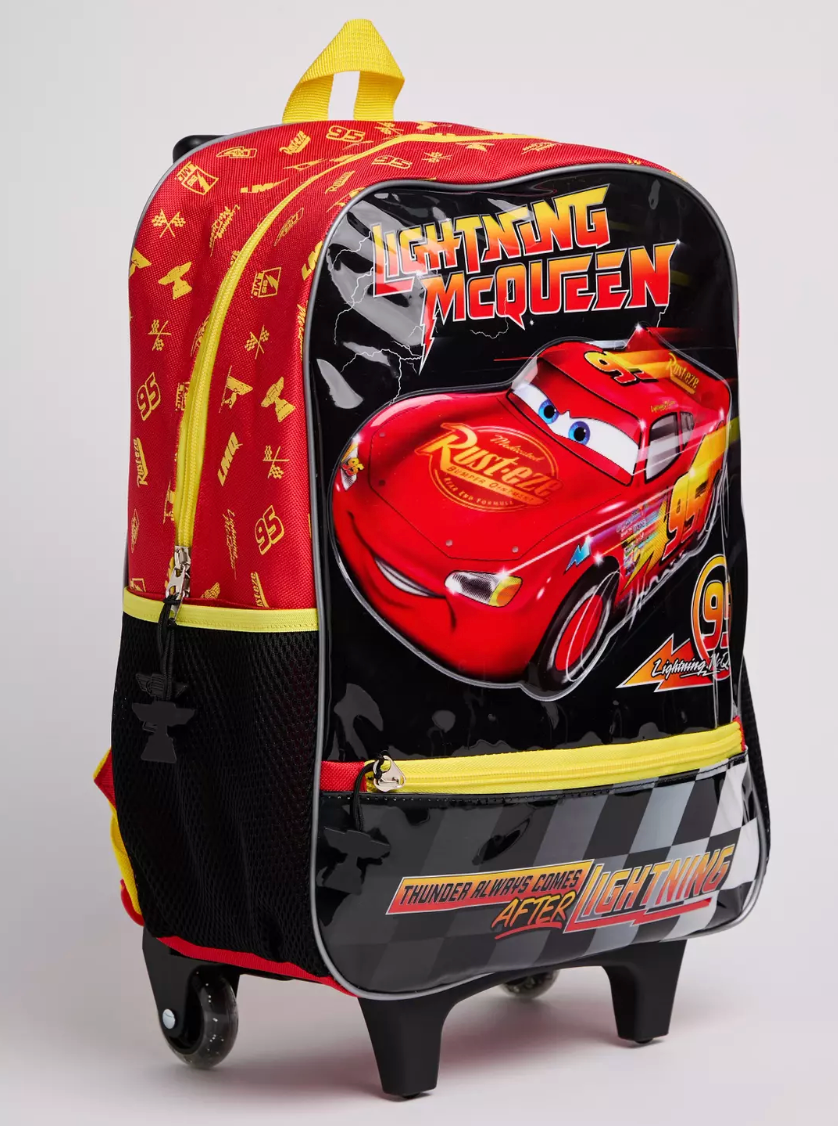 Pack Escolar Mochila con Ruedas Cars Infantil