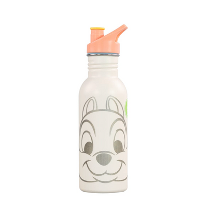 x Mayor Botella Metalica Chip y Dale 600ml Summer Disney
