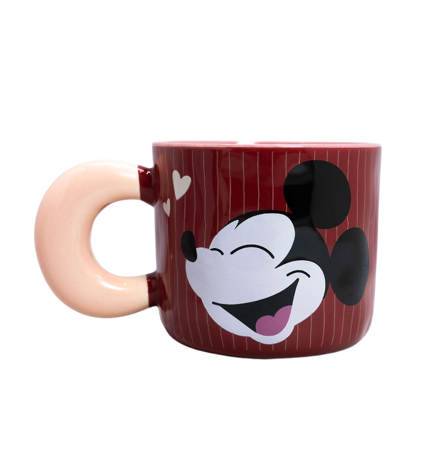 Tazon Macchiato Mickey Kiss 380ml Disney Dia de los Enamorados Valentin