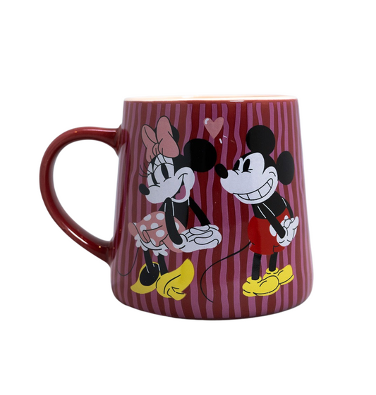 Tazon Piramide Kiss Mickey y Minnie 400ml Disney Dia de los Enamorados Valentin