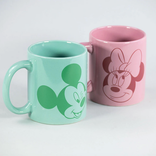 Set 2 Tazones Duo 330ml Summer Disney Minnie Mickey