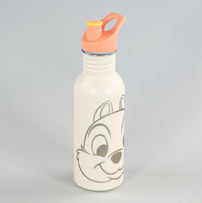 x Mayor Botella Metalica Chip y Dale 600ml Summer Disney