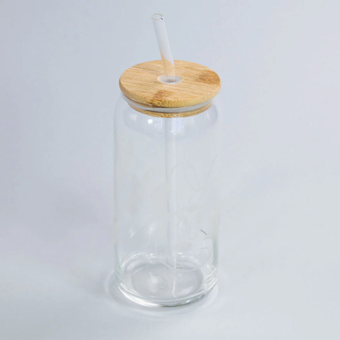 Vaso Vidrio Con Tapa Bamboo 600ml Summer Disney Mickey Minnie