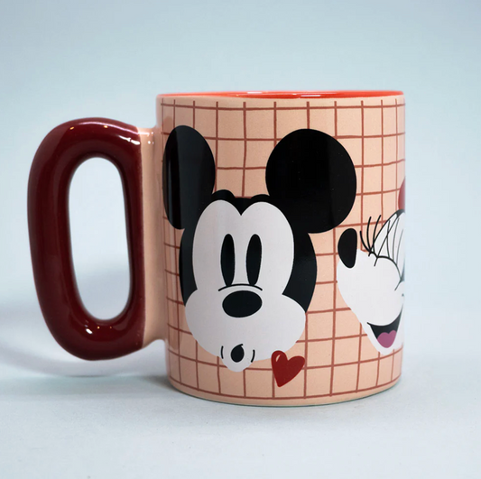 Tazon Mickey y Minnie Big Handle Kiss 375ml Disney Dia de los Enamorados Valentin