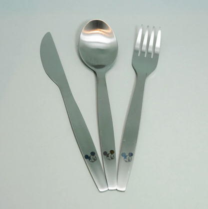 x Mayor Set Tenedor y Cuchara Summer Mickey y Minnie Disney