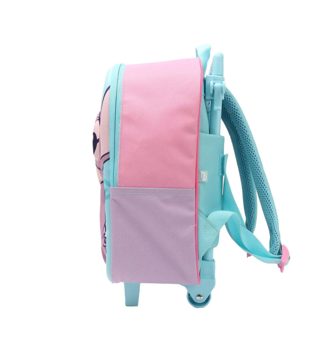 Mochila con Ruedas 3D Face Angel & Stitch