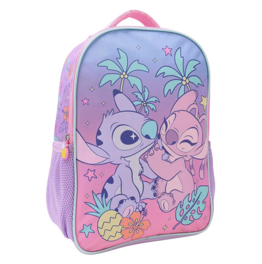 Mochila Infantil 15" Angel & Stitch