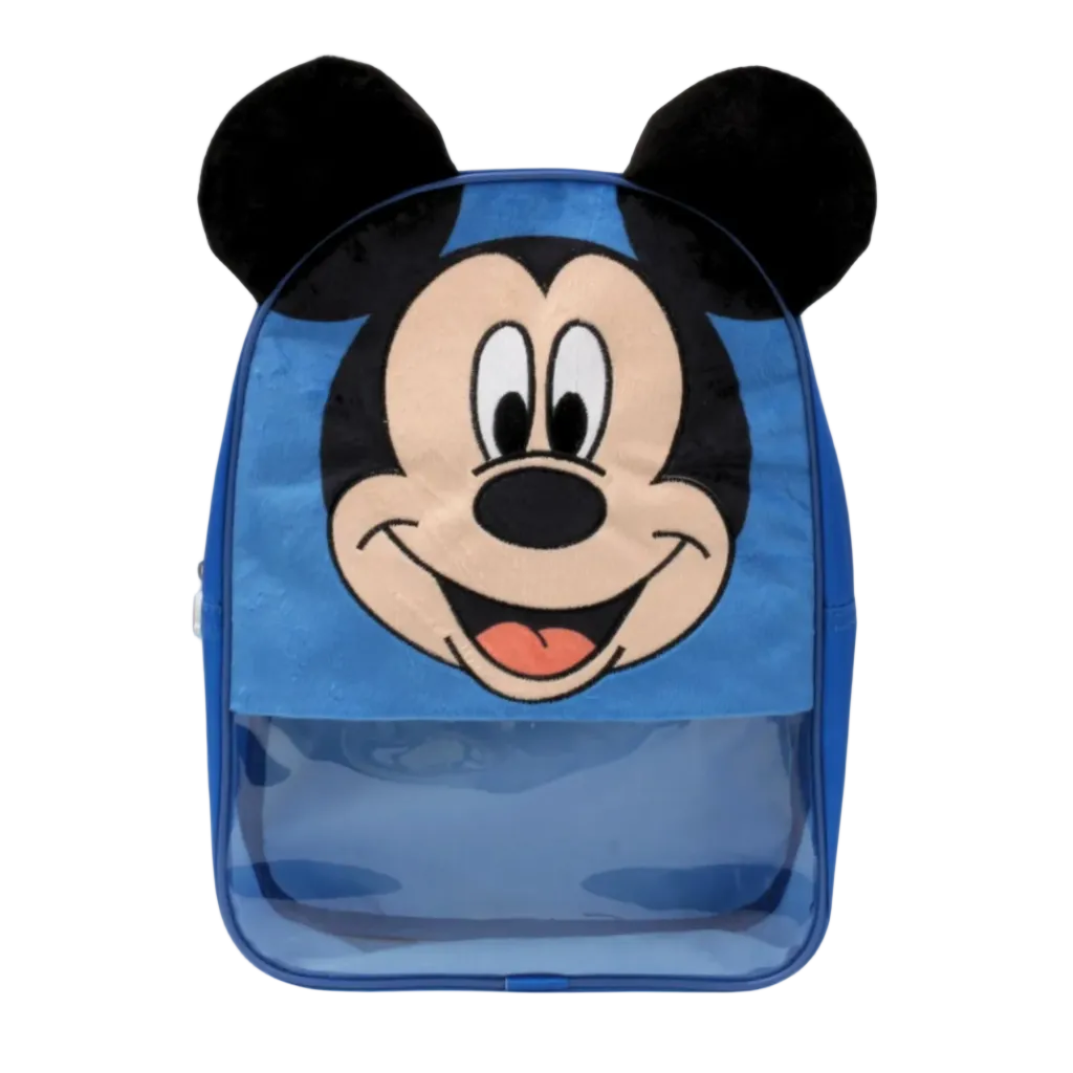 Mochila Infantil Mickey PVC-Plush Con Orejas
