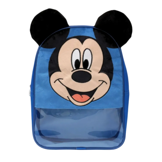 Mochila Infantil Mickey PVC-Plush Con Orejas
