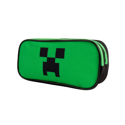 Estuche Doble Cierre Minecraft Creeper