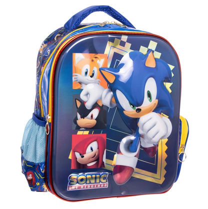 Mochila Kinder Infantil Sega Sonic The Headgehog Pre Escolar