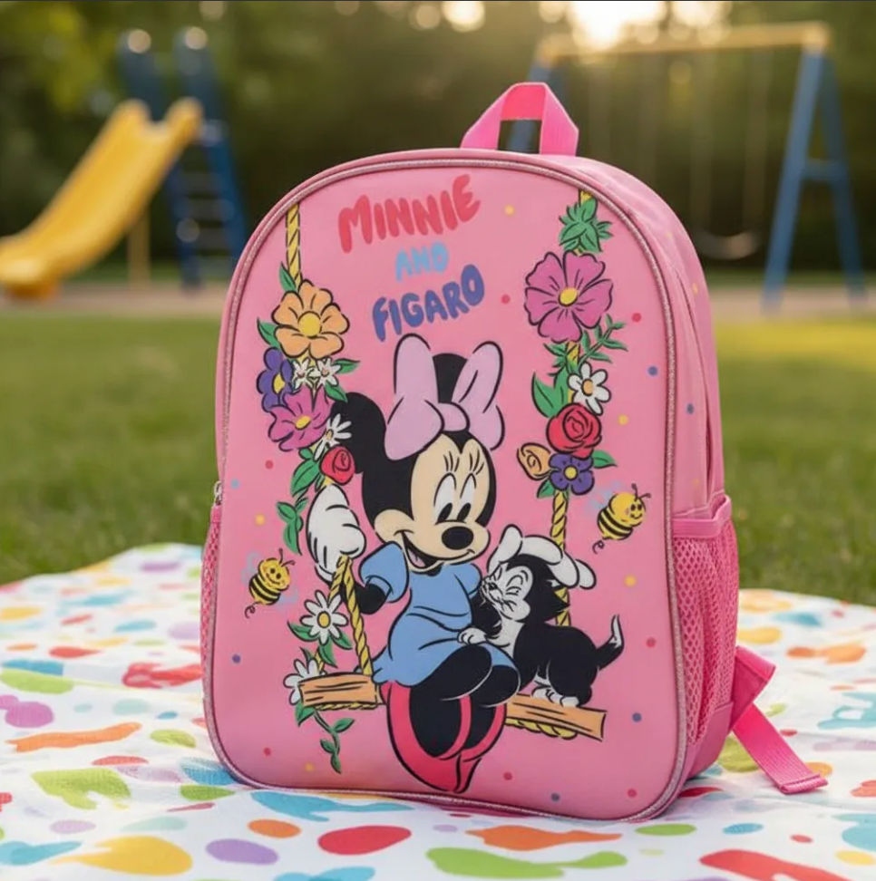 Mochila Infantil Minnie & Figaro Pre Escolar