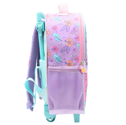 Mochila Stitch & Angel con Ruedas Infantil 15"