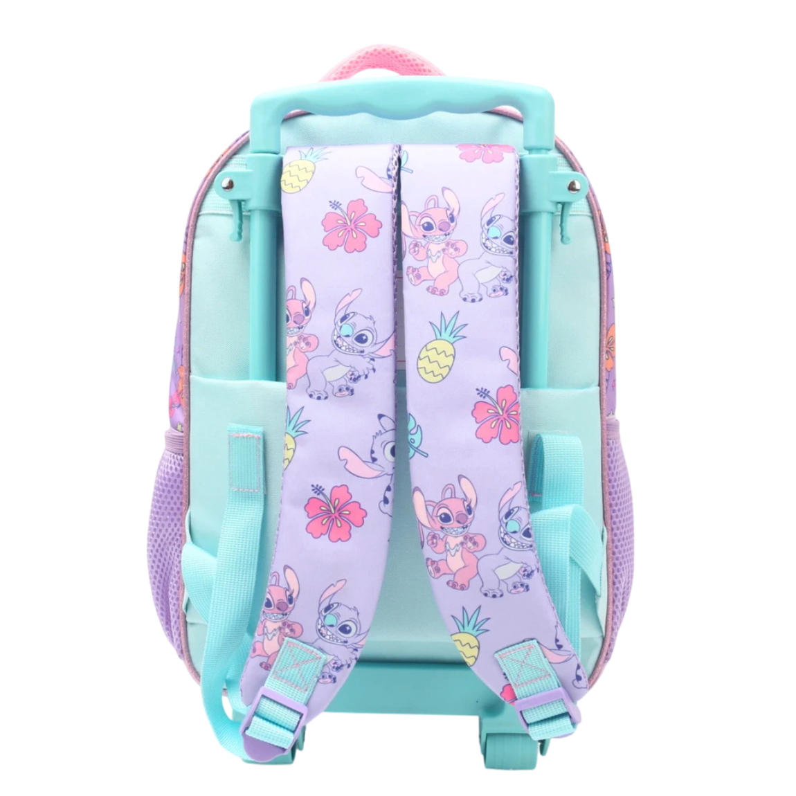 Mochila Stitch & Angel con Ruedas Infantil 15"