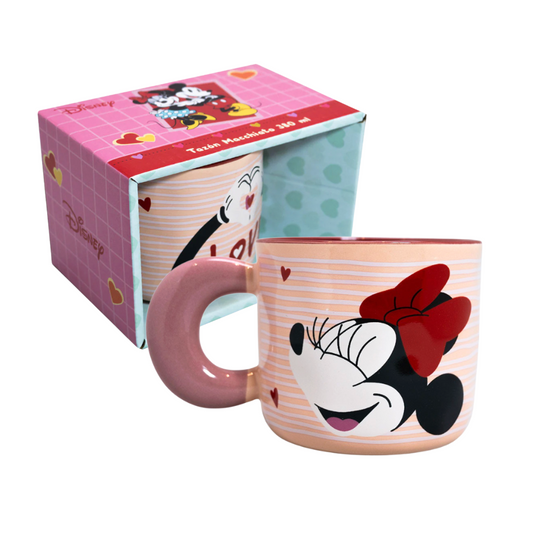 Tazon Macchiato Minnie Kiss 380ml Disney Dia de los Enamorados Valentin