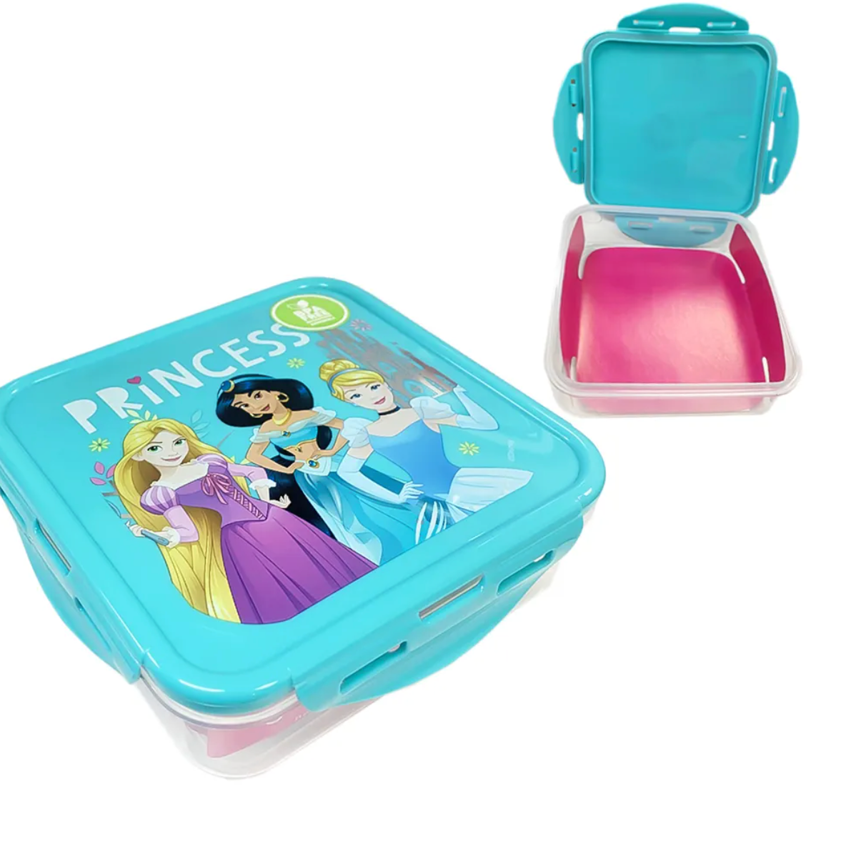 Hermetico Cuadrado 750ml Princesas