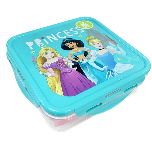 Hermetico Cuadrado 750ml Princesas