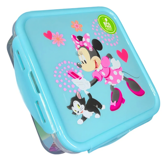 Hermetico Cuadrado 750ml Minnie Mouse