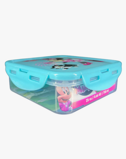 Hermetico Cuadrado 750ml Minnie Mouse