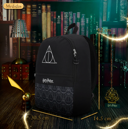 Mochila Harry Potter Juvenil Negra