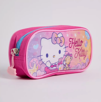Estuche Escolar Hello Kitty Infantil Rosa