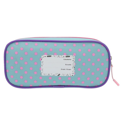 Estuche Escolar  Hello Kitty Infantil Celeste