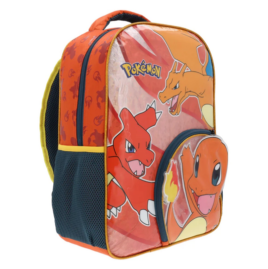 Mochila Pokémon Infantil Charizard - Charmeleon - Charmander