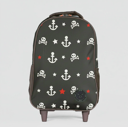 Pack Escolar Kids Pirata y Calavera Moose Mochila + Lonchera + Estuche