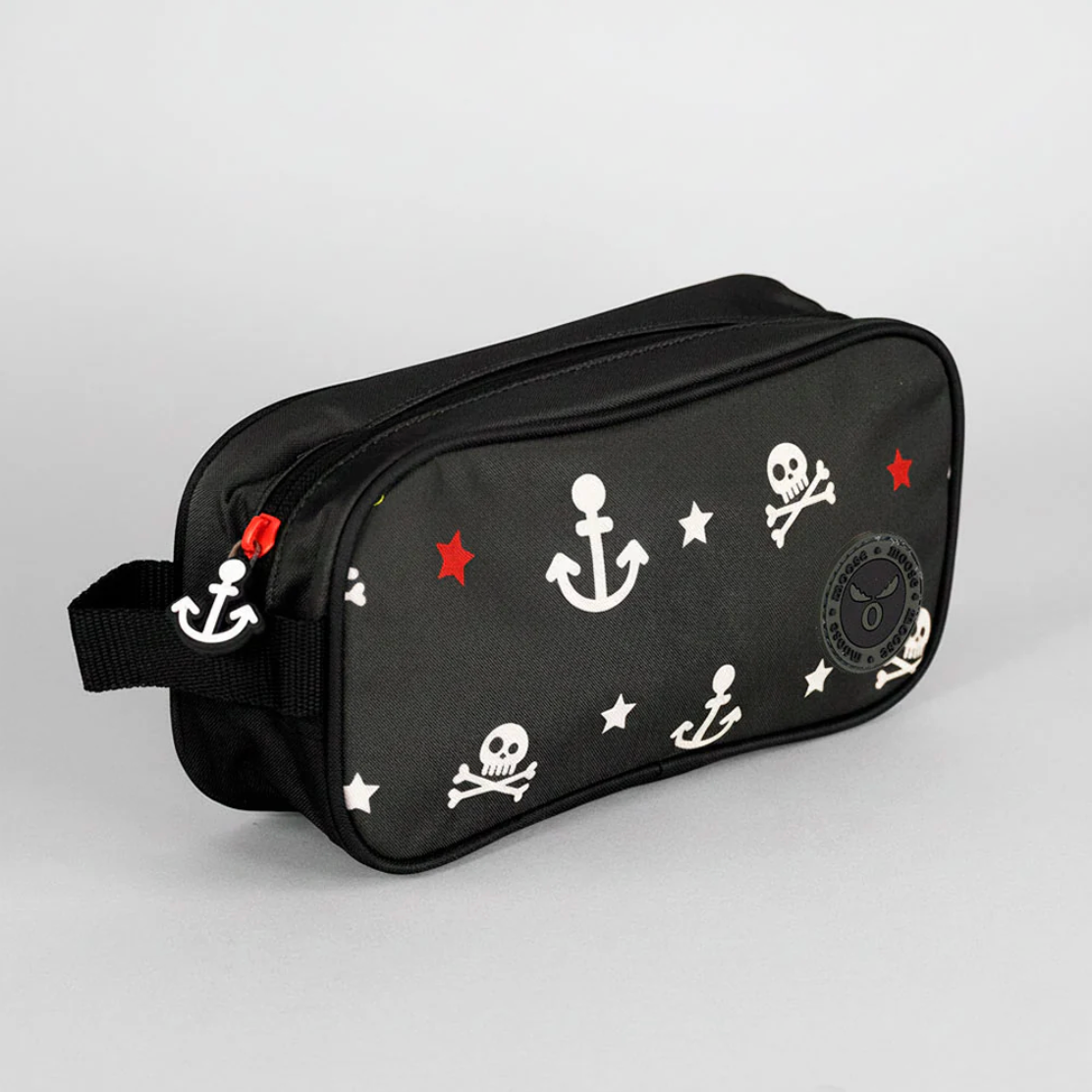 Pack Escolar Kids Pirata y Calavera Moose Mochila + Lonchera + Estuche
