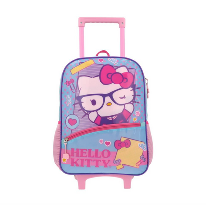 Pack Escolar Mochila con Ruedas Hello Kitty Infantil