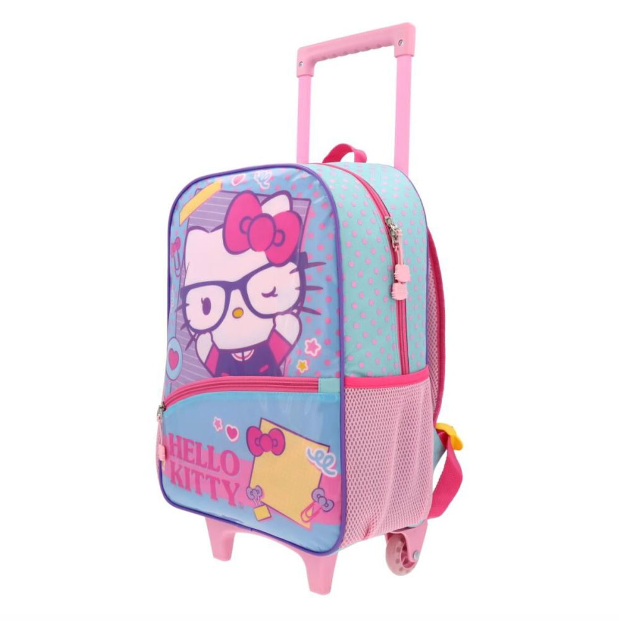 Pack Escolar Mochila con Ruedas Hello Kitty Infantil